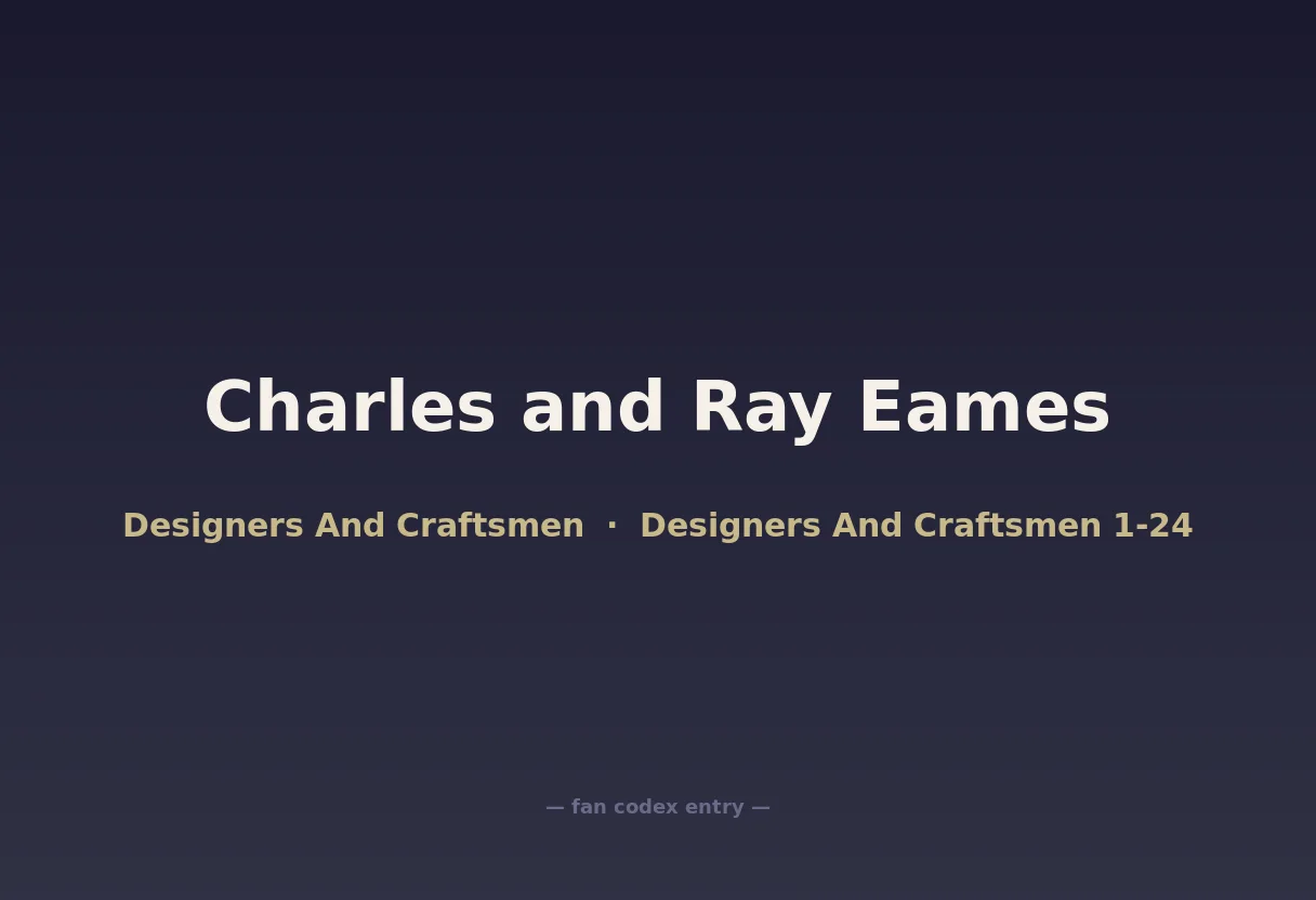 Charles and Ray Eames