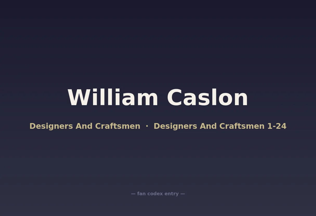 William Caslon